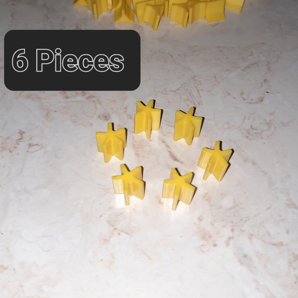 Castle Risk Vintage Game Replacement Pieces YELLOW - Picture 3 of 5